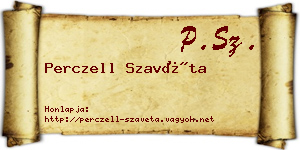 Perczell Szavéta névjegykártya